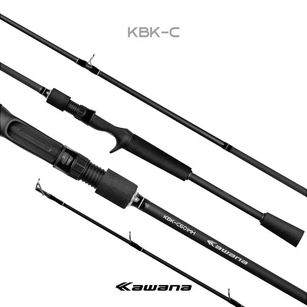 Vara Kawana KBK C-531M 1 parte carretilha Preta 8-17 LB 1,60m