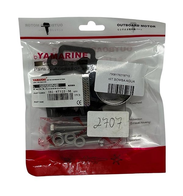 Kit Bomba d’água Mercury 9.9/15/18 hp