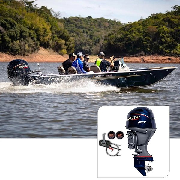 BARCO LEVEFORT APOLUS LARGE SPECIAL SERIES + MERCURY 115HP PROXS FAT. PJ + ACESSÓRIOS MONTAGEM