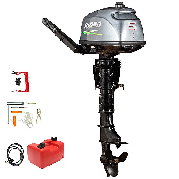 Motor de popa Hidea 5 HP 2T Fat PJ ou Produtor Rural (exeto SP)