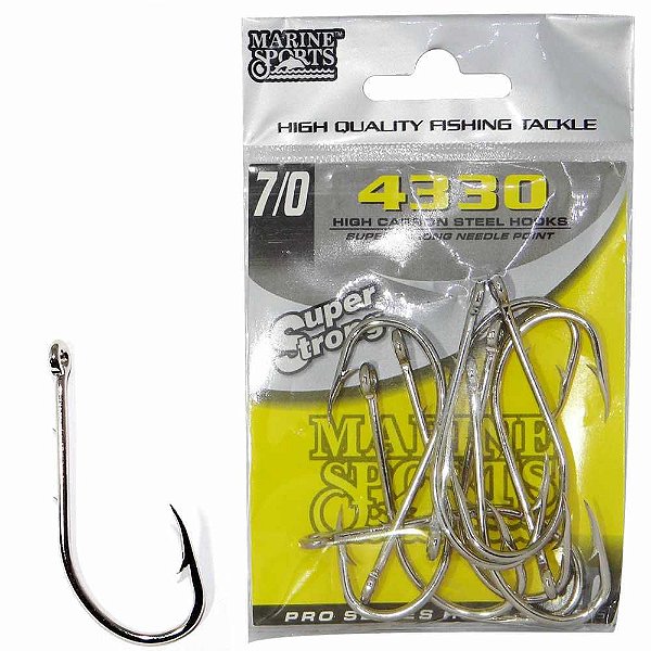Anzol Marine Sports 4330 n.7/0 cartela com 10