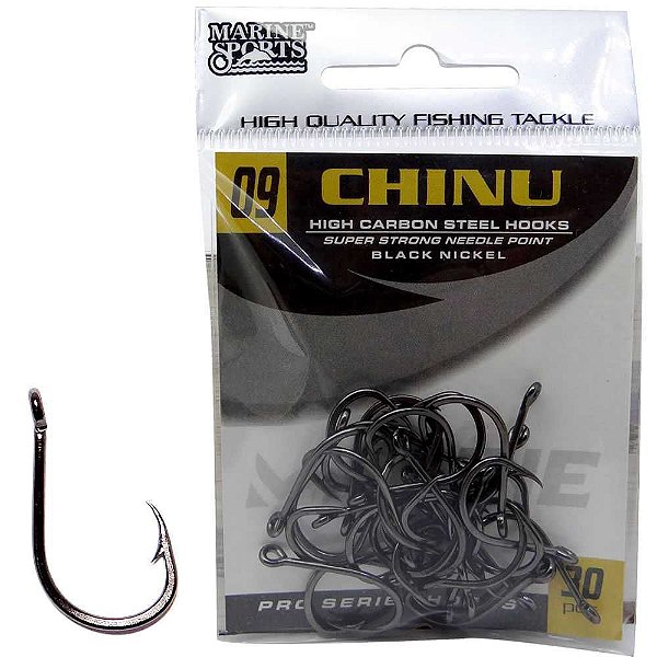 Anzol Marine Sports Chinu Black nickel n. 09 com 30