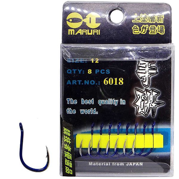 Anzol Maruri 6018 12 c/ 8 un Super resistentes e afiados