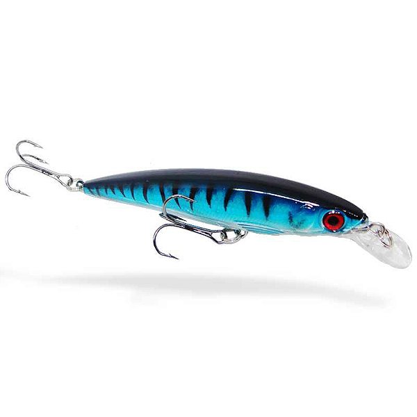Isca artificial Action Raptor-X 100 cor: 10 - Azul Tigrada