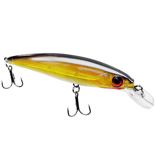Isca artificial Action Raptor-X 100 cor: 15 - Amarelo c/ Dorso Preto
