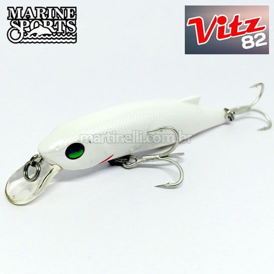 Isca artificial Marine Sports Vitz 82 - Cor 110 - Meia água com sistema magnético