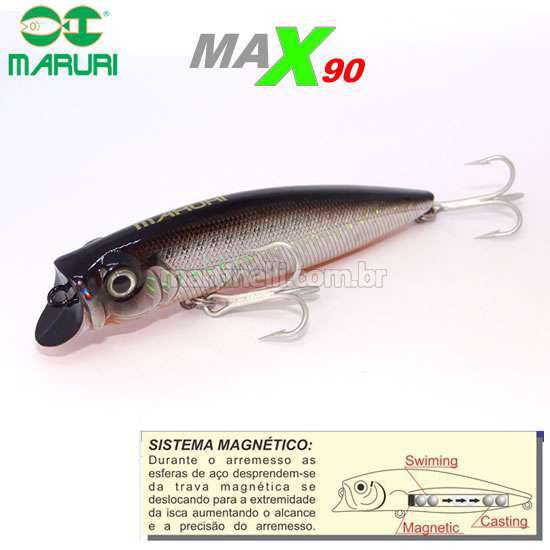 Isca artificial Maruri Max 90 Magnetic - cor 02