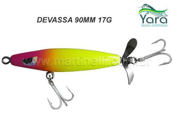 Isca artificial Yara Devassa 90mm 17G cor 12 - Pirulito