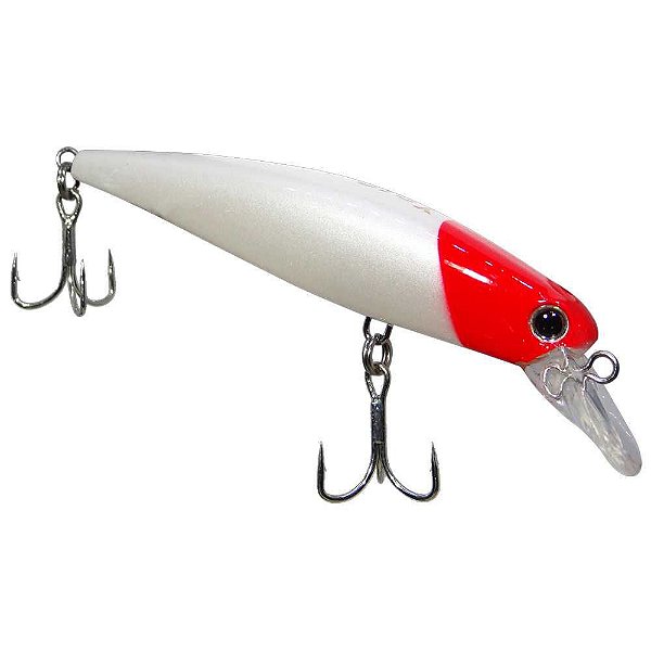 Isca artificial Yara Top Minnow 7,5cm 7,8g Cor 13 Cabeca Vermelha 1913