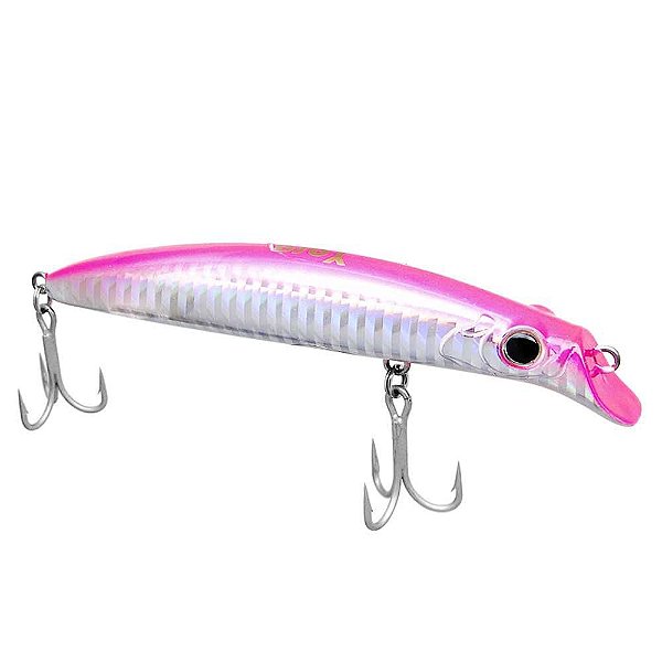 Isca Yara Destroyer 11,5cm 18g Cor 01 Rosa Holografico Barriga Glow 2501