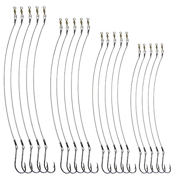 Kit Anzol Encastoado 4330 Flex 9/0-10/0-11/0-12/0 todos c/ 5