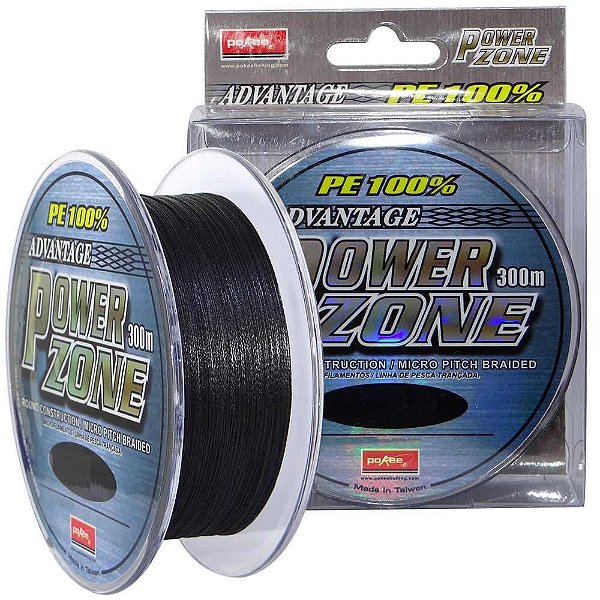 Linha multifilamento Power Zone 33lb 0,20mm 300m cor cinza