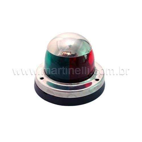 Luz de navegação inox bicolor-bbbe 12V 8W Lanchas Ventura