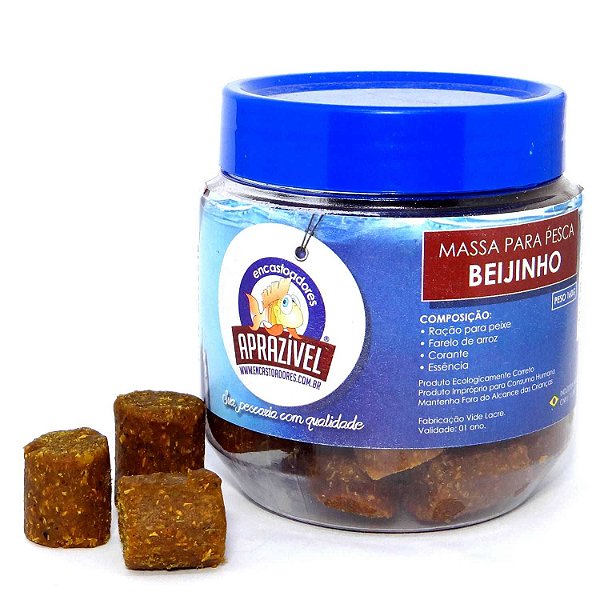 Massa para pesca Aprazível Cortada em Pote 160g Sabor Beijinho