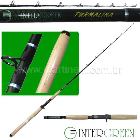 Vara Intergreen Turmalina - 18-40lbs - 1,90m - TMC63XH-1 - (carretilha)