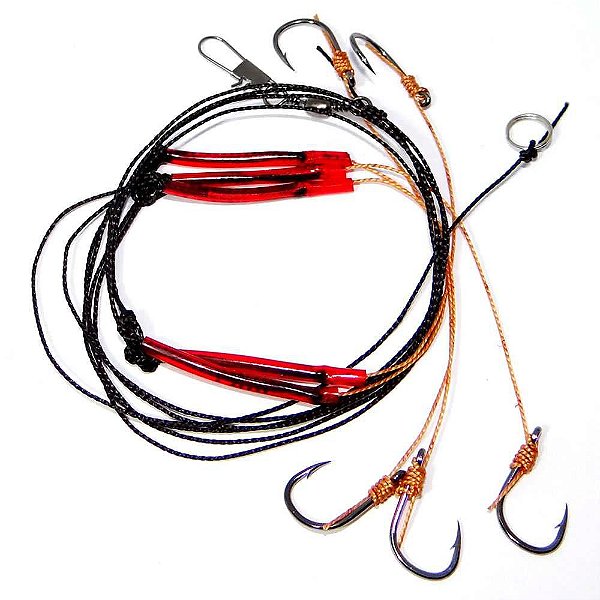 Chicote Nylon 5 Pernadas c/ 5 anzois Chinu