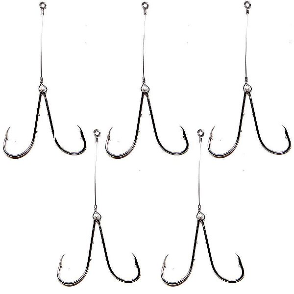 Anzol Encastoado Mustad 92247 Duplo 06 c/ 5 un.