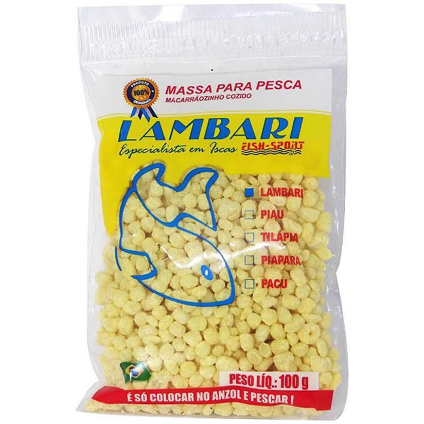 Massa Pronta Lambari Fish Sport Lambari Natural 100g
