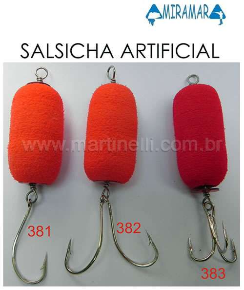 Salsicha artificial Miramar anzol simples 381 - 1 un.