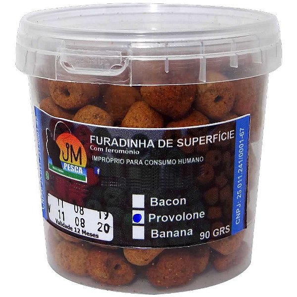 Ração JM Pesca Furadinha Provolone 90gr
