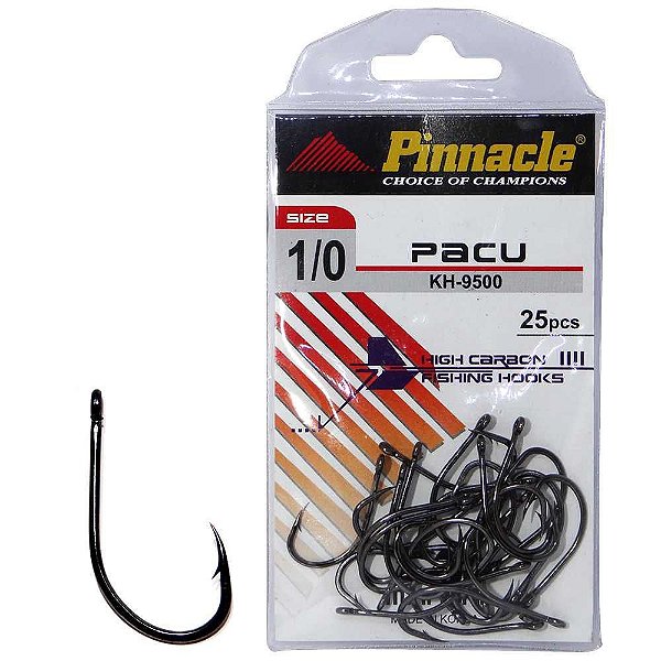 Anzol Pinnacle Pacu KH-9500 - N: 1/0 com 25 unid