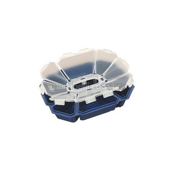 Estojo HI oitavado 10 x 13 cm azul ED-08-A