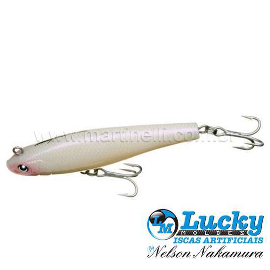 Isca artificial Nelson Nakamura Curisco 70 Cor: 102 Pérola - Opaca