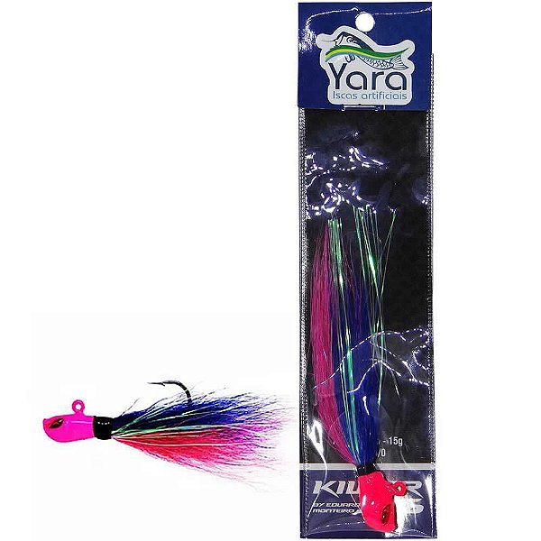 Isca artificial Yara Killer Jig 10g cor: 44 azul e rosa