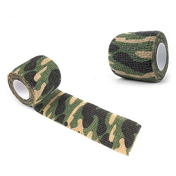 Fita Camuflada Acu 5 cm X 4,5m p/ Ferramenta Caça Pesca