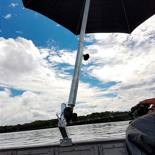 Suporte p/ guarda sol borda, longo reforçado todos barcos