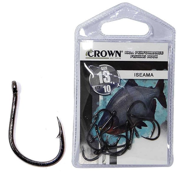 Anzol Crown Iseama Black 13 c/ 10 un.