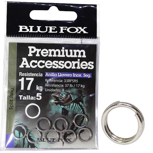 Argola Anel Inox Blue Fox Size 05 33bfsr3 c/ 8 un