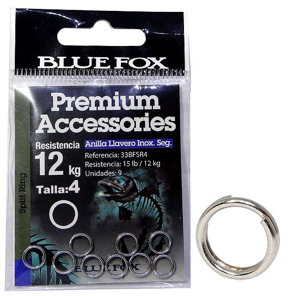 Argola Anel Inox Blue Fox Size 04 33bfsr3 c/ 9 un