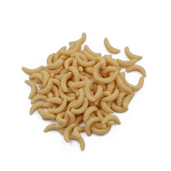 Larva artificial bichinho da laranja 2 cm c/ 10 un.