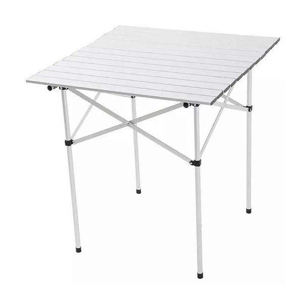 Mesa Dobrável em Alumínio Quadrada Andorra 69,5x69,5cm Mor