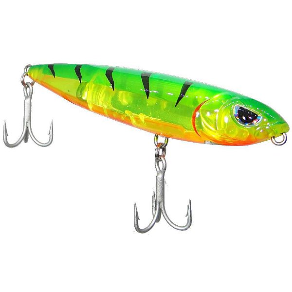 Isca artificial Yara Mad Dog 12cm 26g Cor 11 Fire Tiger Transparente - 3411