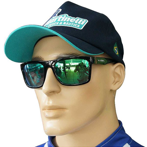 Óculos De Sol Polarizado Dark Vision - Lente Verde Espelhado - 03081