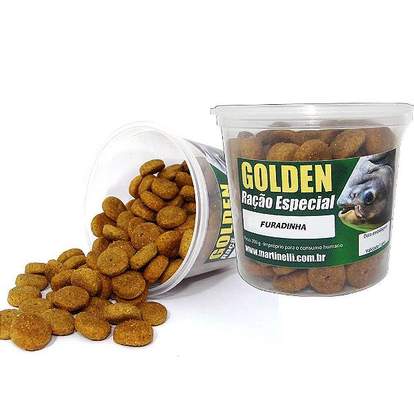 Ração p/ pesqueiro Furadinha Golden Natural 200g