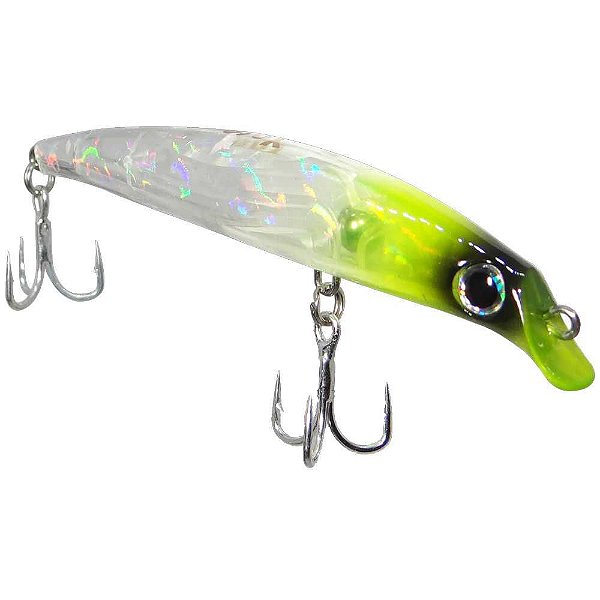 Isca artificial Yara Destroyer 9,5cm 8g Cor 57 Cabeca Verde Transparente - 3257