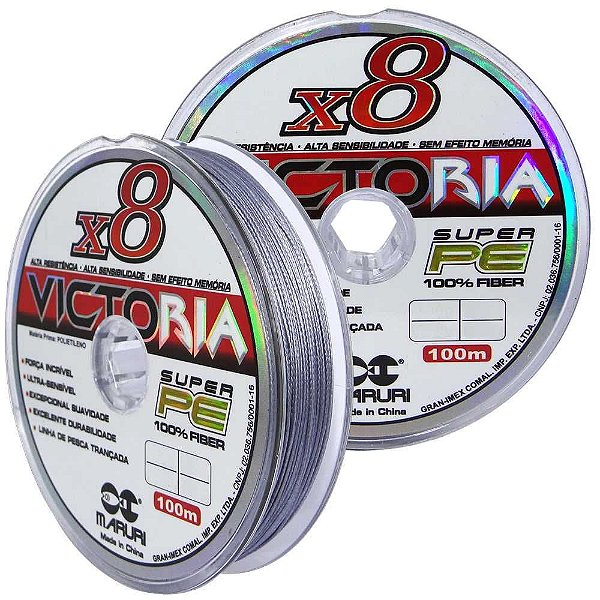Linha multifilamento Maruri Victoria 8X 0,45mm 100m 60lb