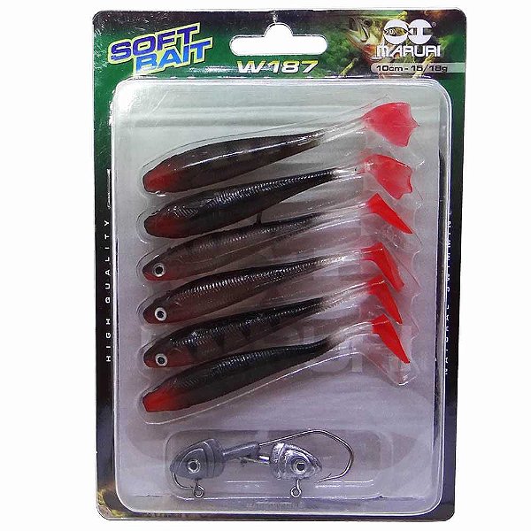 Isca Maruri Silicone W187 10cm c/ 6 un. Cor 04