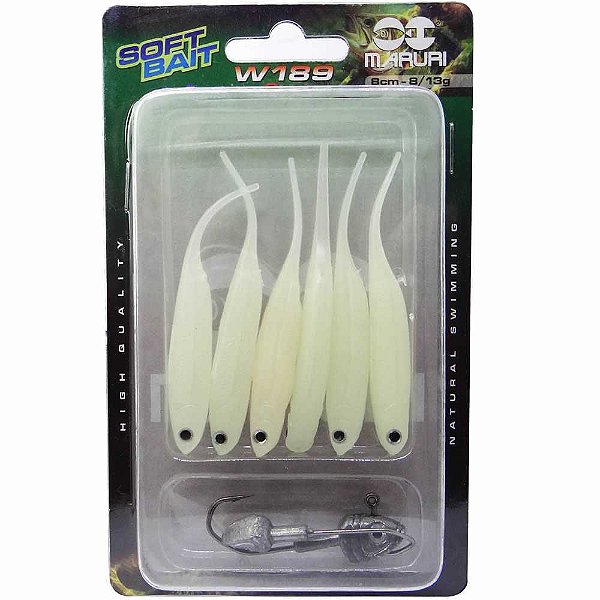 Isca Maruri Silicone W189 8cm c/ 6 un. Cor 6