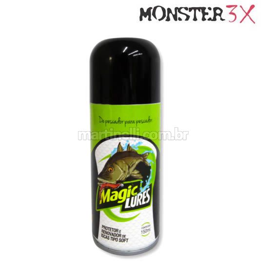 Protetor e renovador de iscas tipo soft Monster 3X magic lures 150 ml