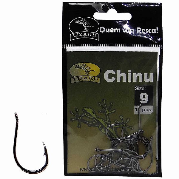 Anzol Em Aco Carbono Chinu 9 C/ 15 Pc Lf3ch9