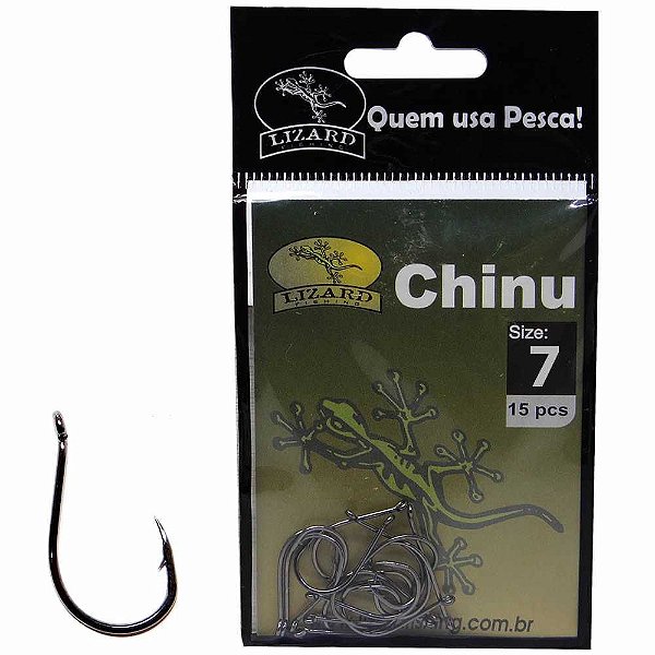 Anzol Em Aco Carbono Chinu 7 C/ 15 Pc Lf3ch7