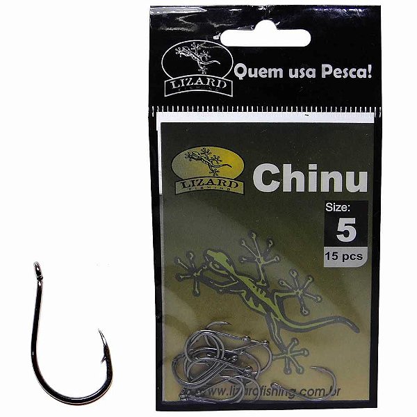 Anzol Em Aco Carbono Chinu 5 C/ 15 Pc Lf3ch5