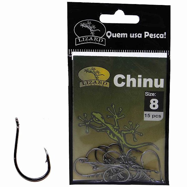 Anzol Em Aco Carbono Chinu 8 C/ 15 Pc Lf3ch8
