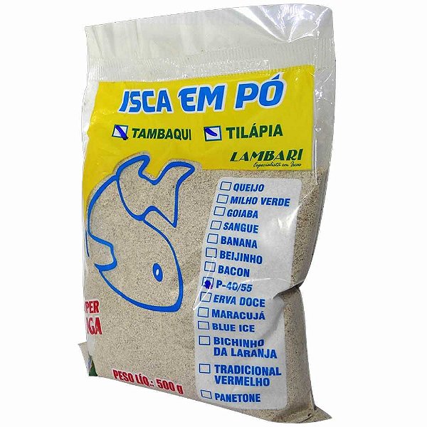 Isca em Pó Lambari P-40/55 500g