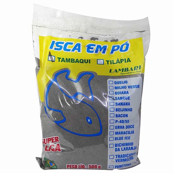 Isca em Pó Lambari Sangue 500g