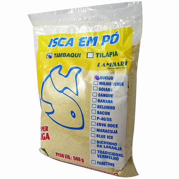 Isca em Pó Lambari Queijo 500g